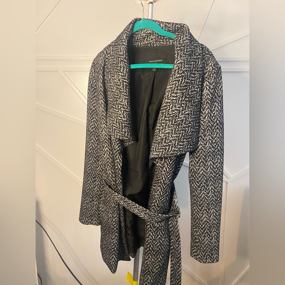 Banana Republic knit wrap blazer